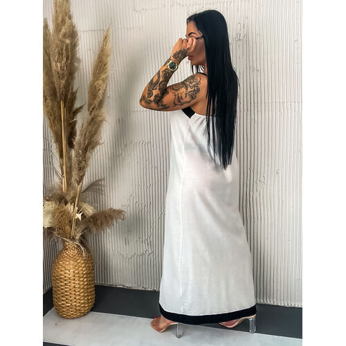 Biele maxi šaty LEYNA veľkosť: one size
